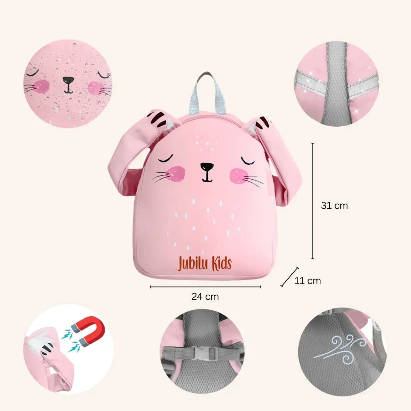 Pink Koala children's backpack