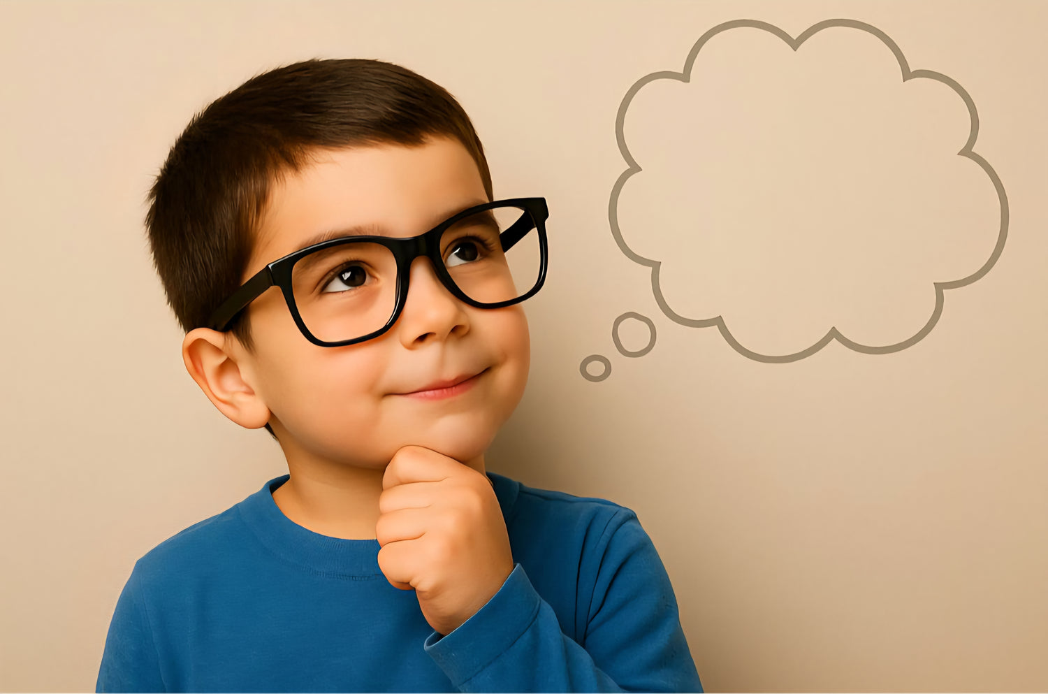 Child with a thought 